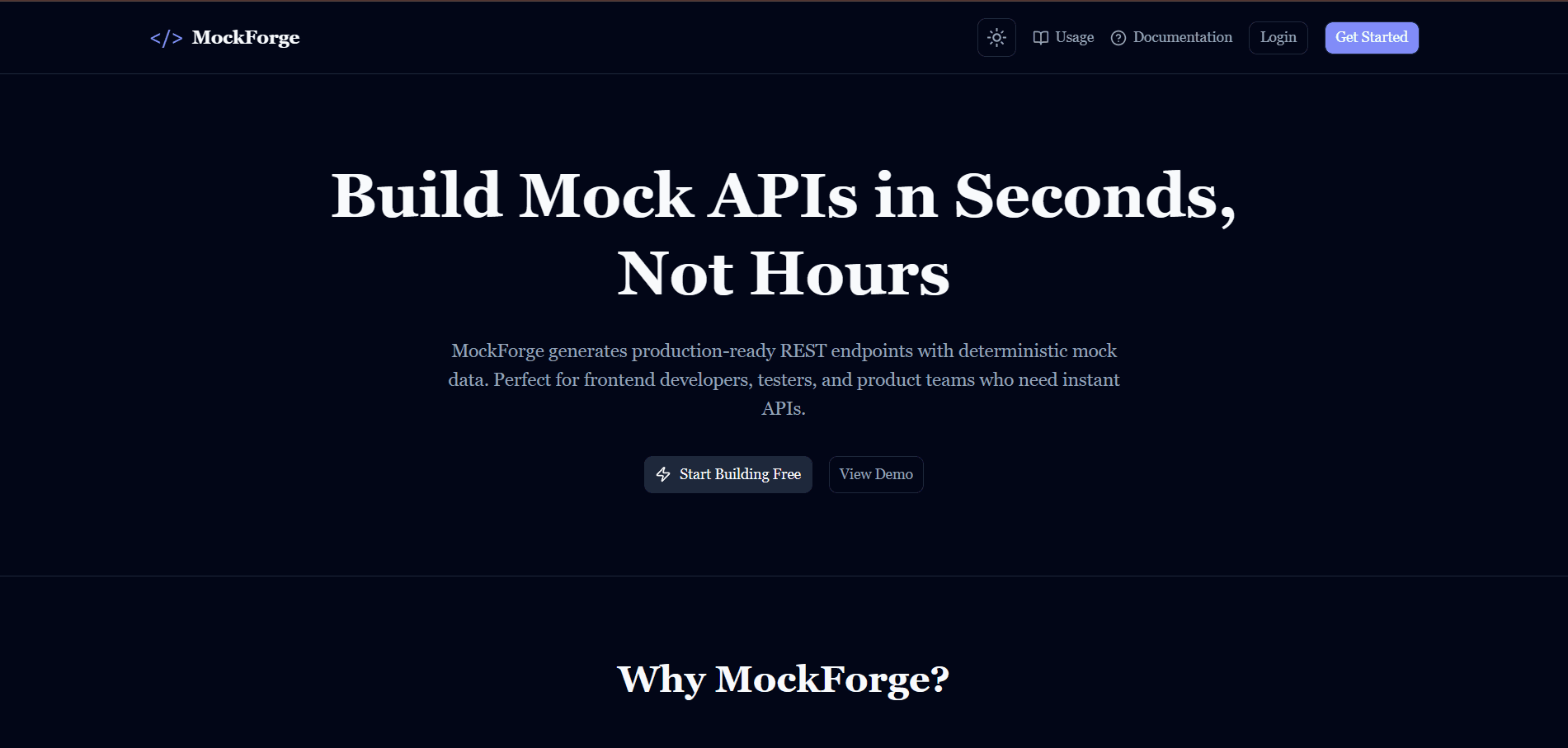 MockForge - API Schema & Mock Server Platform